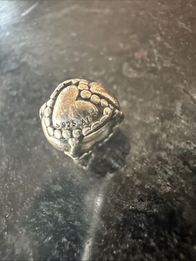 Pandora Silver Heart Charm Bead